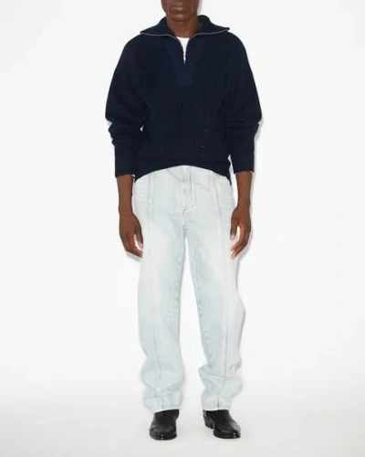 Isabel Marant Navy Benny Sweater In Midnight
