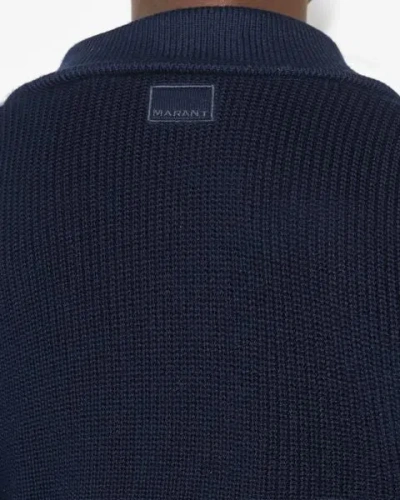 Isabel Marant Navy Benny Sweater In Midnight