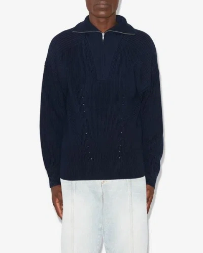 Isabel Marant Navy Benny Sweater In Midnight
