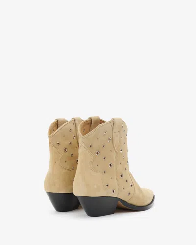 Isabel Marant Dewina Suede Ankle Boots In Toffee