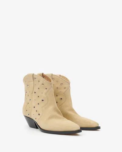 Isabel Marant Dewina Suede Ankle Boots In Toffee