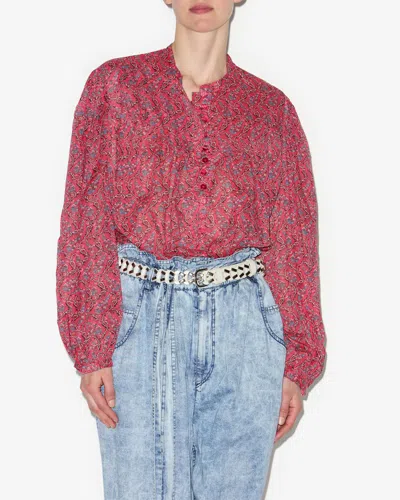 Isabel Marant Étoile Salika Oberteil In Cranberry