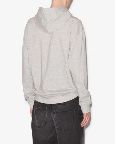 Isabel Marant Sweatshirt Matte Mit Logo In Gray And Midnight Blue