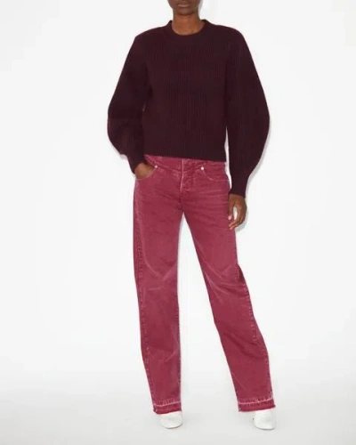 Isabel Marant Loreya Pullover In Plum
