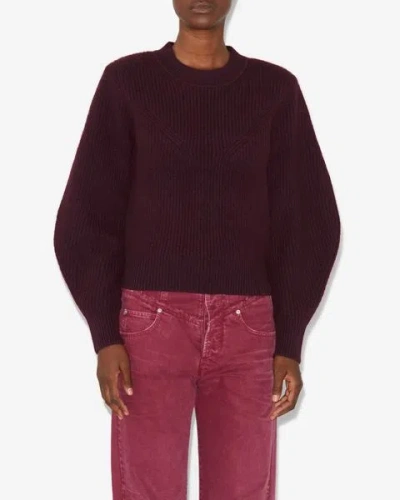Isabel Marant Loreya Pullover In Plum