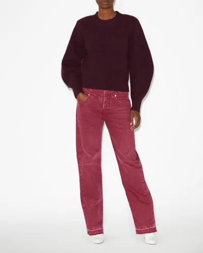 Isabel Marant Loreya Pullover In Plum