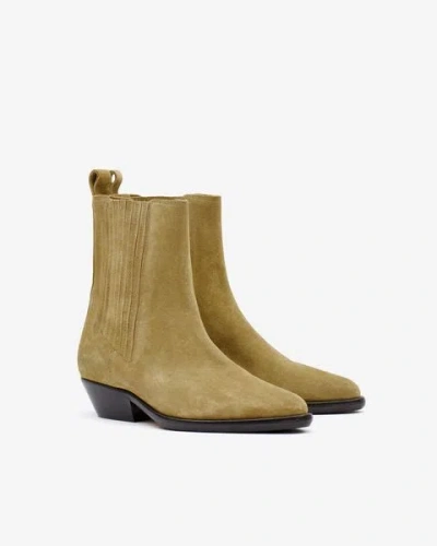 Shop Isabel Marant Delena Halbstiefel In Taupe