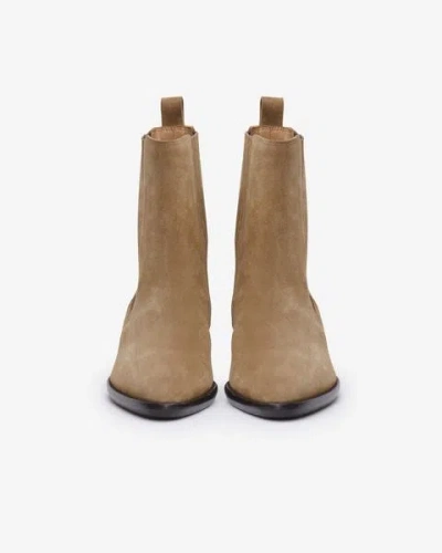 Isabel Marant Delena Suede Ankle Boots In Taupe