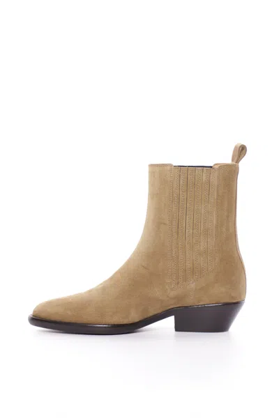 Isabel Marant Delena Suede Ankle Boots In Taupe
