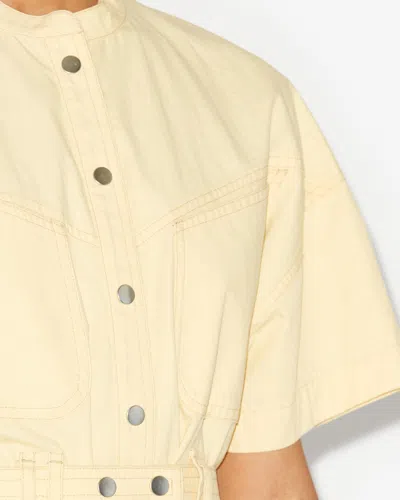 Isabel Marant Étoile Short-sleeve Bodysuit In Sunlight