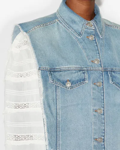 Isabel Marant Tyra Jacke In Ice Blue