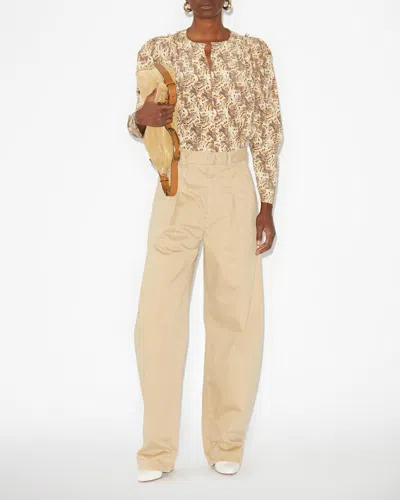 Isabel Marant Lenadi Trousers In Beige