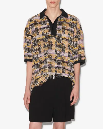 Isabel Marant Oberteil Dorian In Lilac-yellow