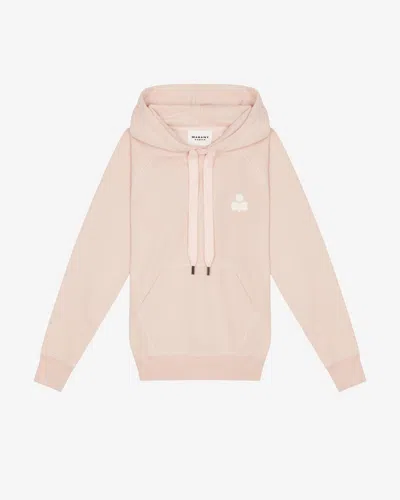 Isabel Marant Étoile Hoodie Malibu Mit Logo In Pearl Rose-ecru