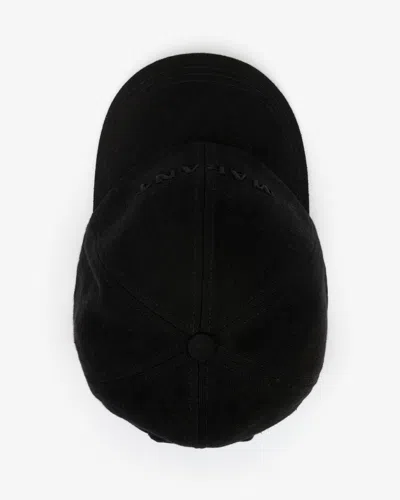 Isabel Marant Basecap Tyron In Black-black