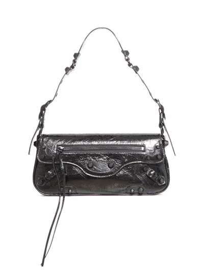 Shop Balenciaga Le Cagole Sling Small Shoulder Bag In Black Leather