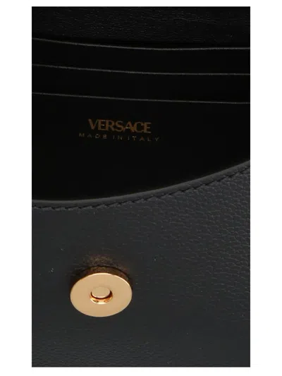 Shop Versace 'la Medusa' Mini Handbag In Black