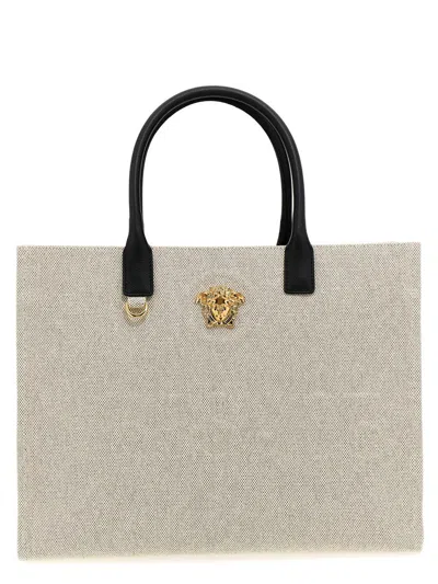 Shop Versace Shopping 'la Medusa' In White/black