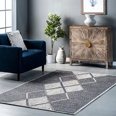 Nuloom Adria Diamond Blended Jute Area Rug