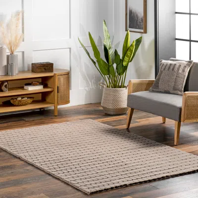 Nuloom Nia Tile Faux Rabbit Machine Washable Area Rug