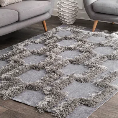 Nuloom Annalise Bloc Shaggy Area Rug
