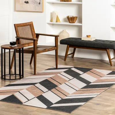 Nuloom Rita Chevron Machine Washable Area Rug