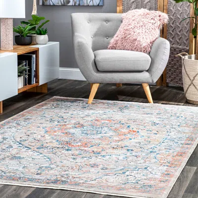 Nuloom Maxine Floral Medallion Area Rug