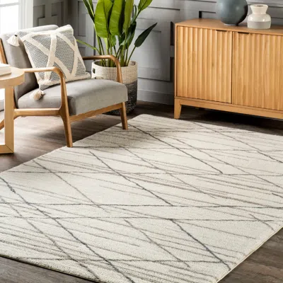 Nuloom Pick-up-sticks Machine Washable Wool Area Rug
