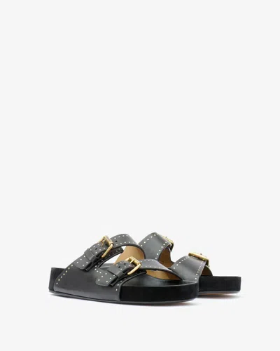 Isabel Marant Lennyo Slides In Black