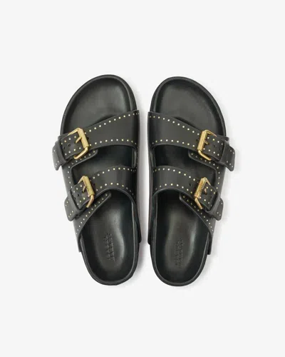 Isabel Marant Lennyo Slides In Black