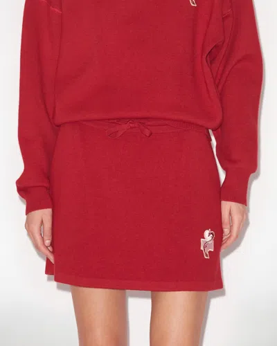 Isabel Marant Étoile Amelie Skirt In Red