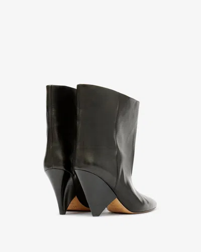Isabel Marant Woman Ankle Boots Black Size 5 Calfskin In Black