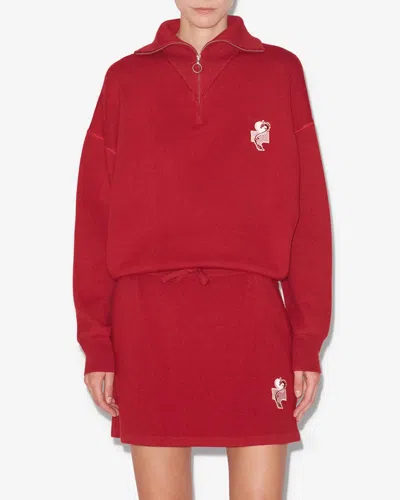 Isabel Marant Étoile Azra Sweater In Red
