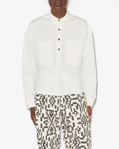 Isabel Marant Terry Shirt In Ecru