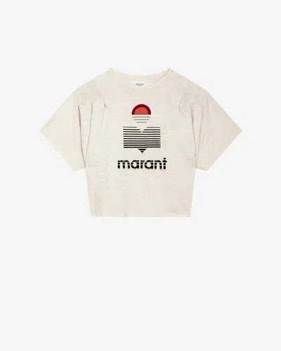Isabel Marant Étoile Kyanza Tee-shirt In Ecru
