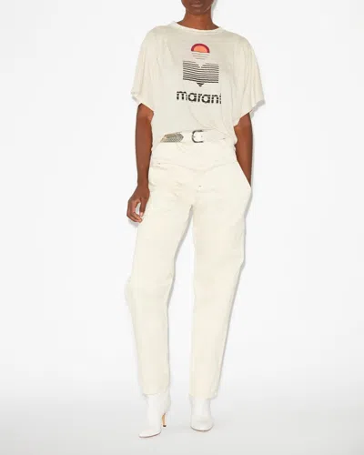 Isabel Marant Étoile Kyanza Tee-shirt In Ecru