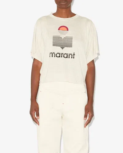 Isabel Marant Étoile Kyanza Tee-shirt In Ecru