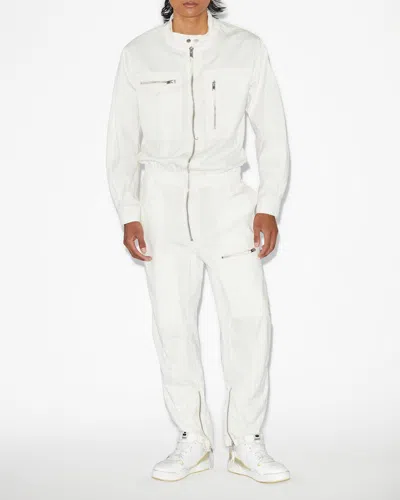 Isabel Marant Nelio Overall In Ecru