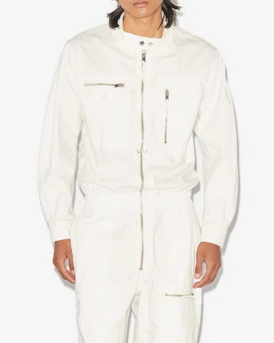 Isabel Marant Nelio Overall In Ecru
