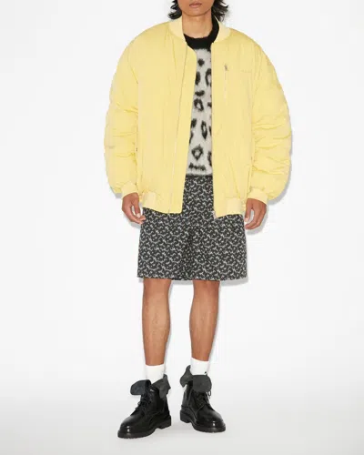 Isabel Marant Bakya Oversize Bomber Jacke In Yellow
