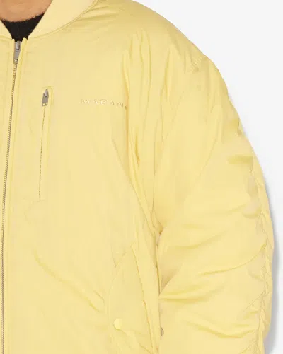 Isabel Marant Bakya Oversize Bomber Jacke In Yellow
