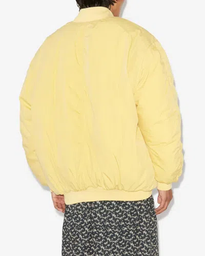 Isabel Marant Bakya Oversize Bomber Jacke In Yellow