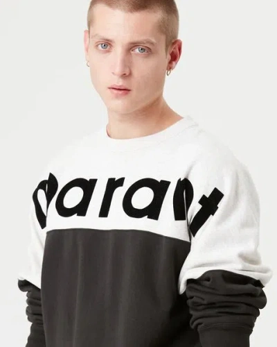 Isabel Marant Howley Logo Cotton-blend Sweatshirt In Black