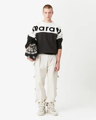 Isabel Marant Howley Logo Cotton-blend Sweatshirt In Black