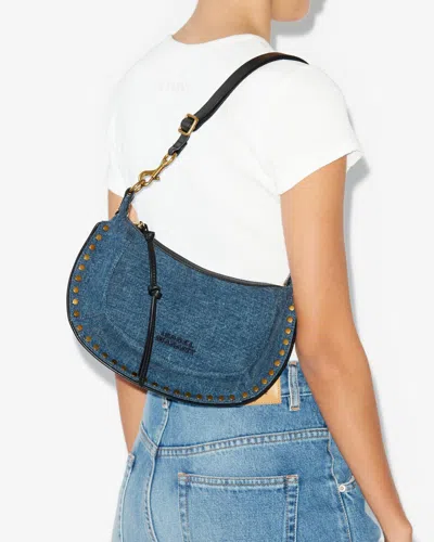 Isabel Marant Oskan Moon Bag In Dark Blue