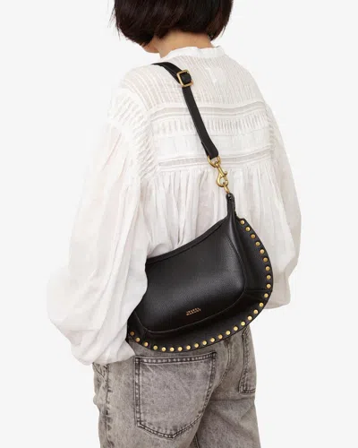 ISABEL MARANT OSKAN MOON BAG IN FULL-GRAIN LEATHER 