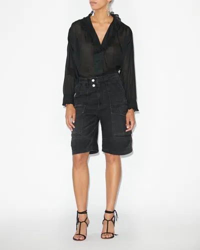Isabel Marant Étoile Pamias Top In Black