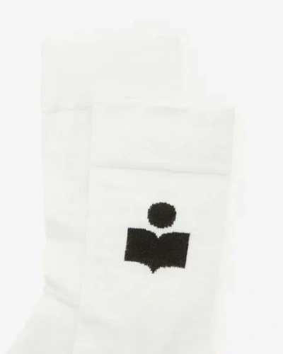 Isabel Marant Siloki Logo Socken Men In White