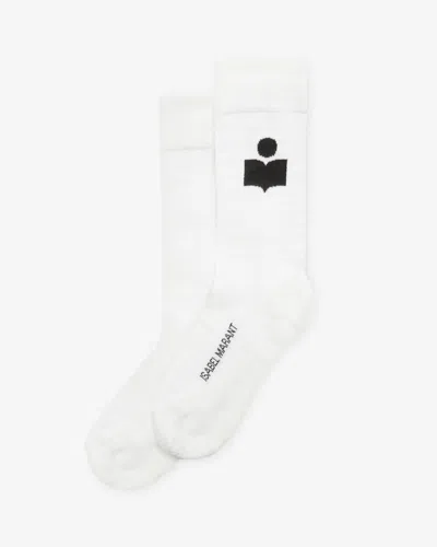 Isabel Marant Siloki Logo Socken Men In White