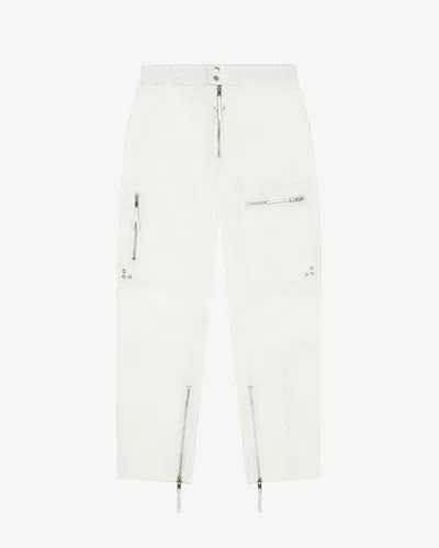 Isabel Marant Off-white Niels Cargo Pants In Ecru